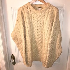 LL Bean Fisherman Sweater